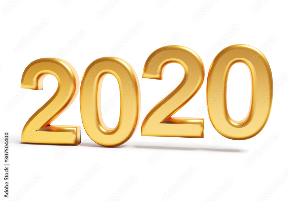 Gold numbers of New Year 2020 Gold numbers of New Year 2020