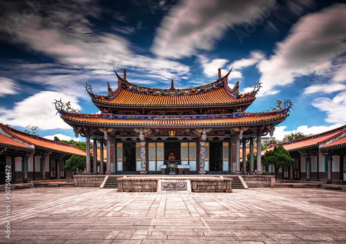View on Taipei Confucius Temple in dalongdong Taipei  Taiwan