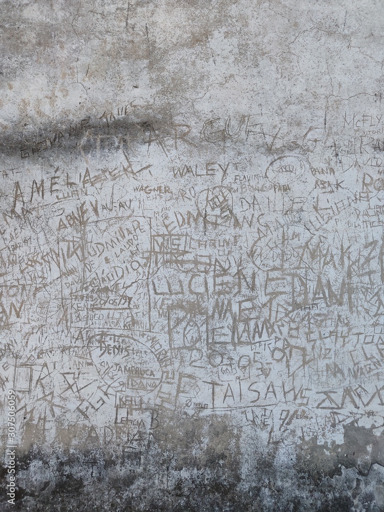 Obraz premium ecriture mur