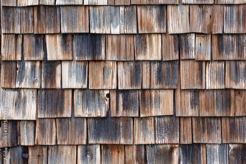 Full frame shot of wood shingles