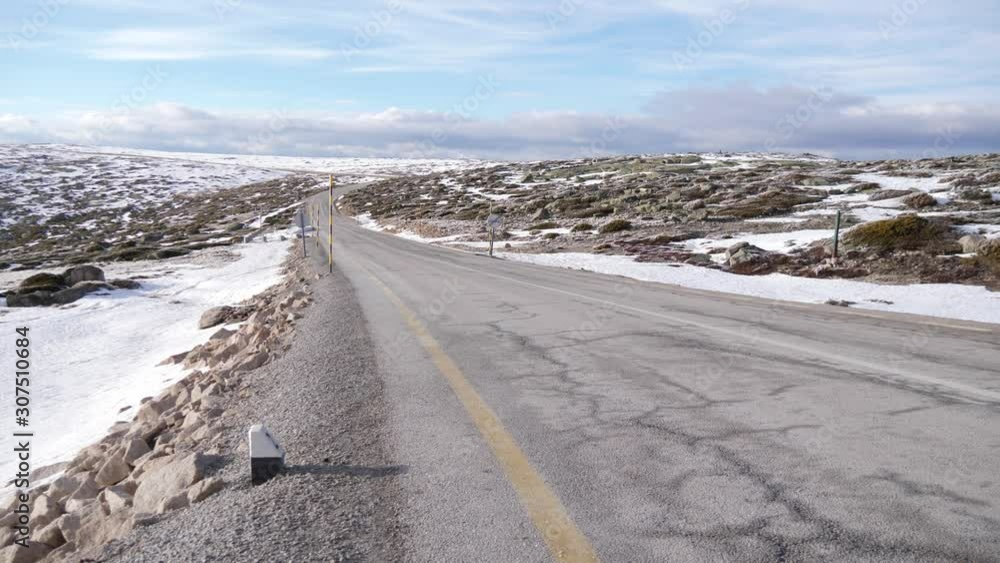 icy mountain road with snow nature 4k icy mountain road with snow nature 4k