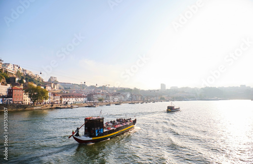 Wallpaper Mural Portugal, Porto, Vila Nova de Gaia, Rabelo boats transporting wine along Douro river? Torontodigital.ca