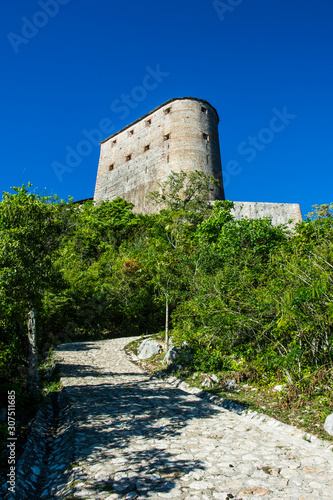 Low angle view of Citadelle Laferriere, Cap Haitien, Haiti, Caribbean photo