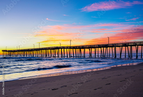 pier at sunset