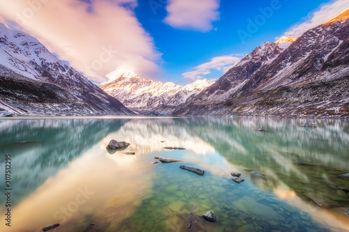 New Zealand, South Island, Scenic mountainous landscape