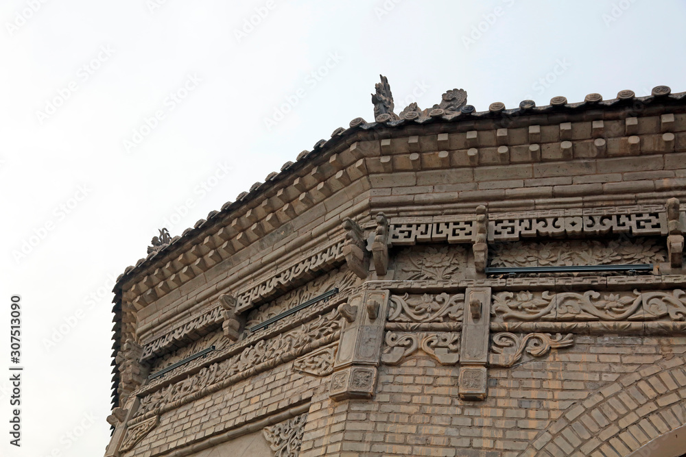 Obraz premium Chinese Traditional Brick Carving Art