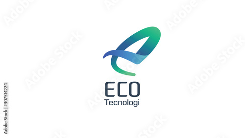 professional template logo, logo for environmentally friendly companies, company logo with initial letter e, for company icons and trademarks.