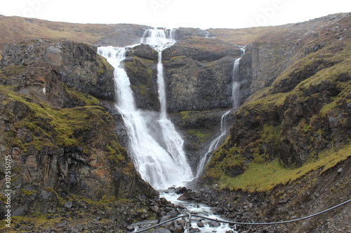 a Waterfall in Eastern Iceland - rjukandafoss