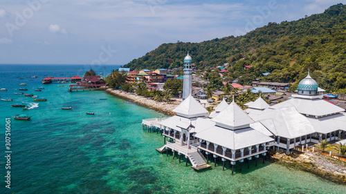 Masjid Besar Mosque on the Perhentian Islands in Malaysia photo