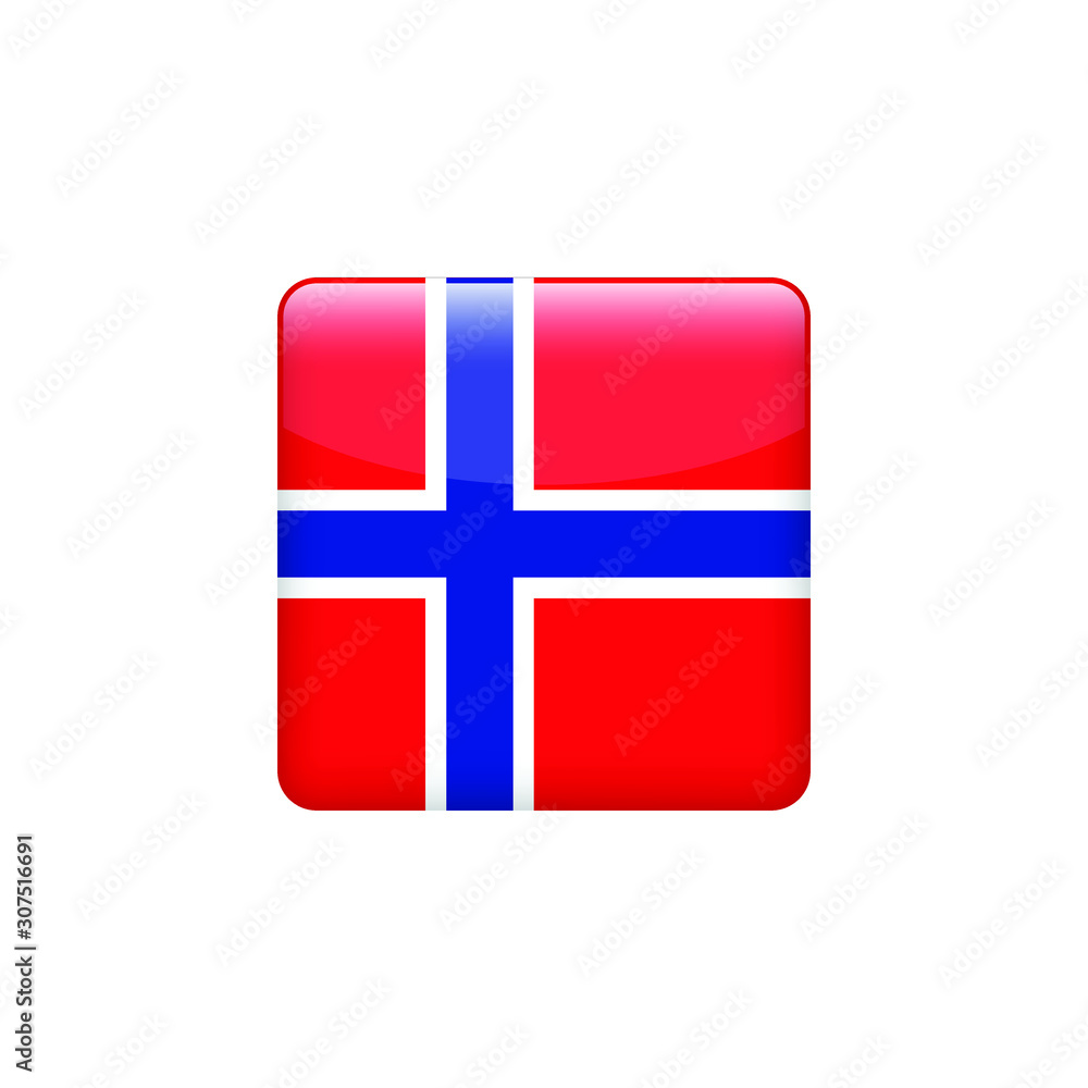 square Norway flag. Simple vector Norway flag square Norway flag. Simple vector Norway flag