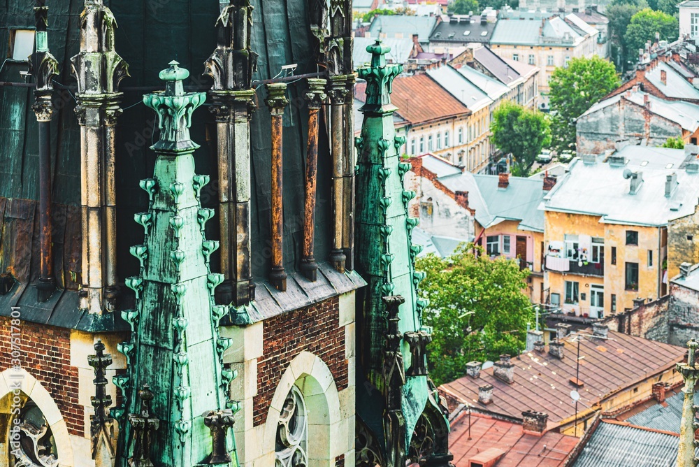Naklejka premium Church of Sts. Olha and Elizabeth, Lviv