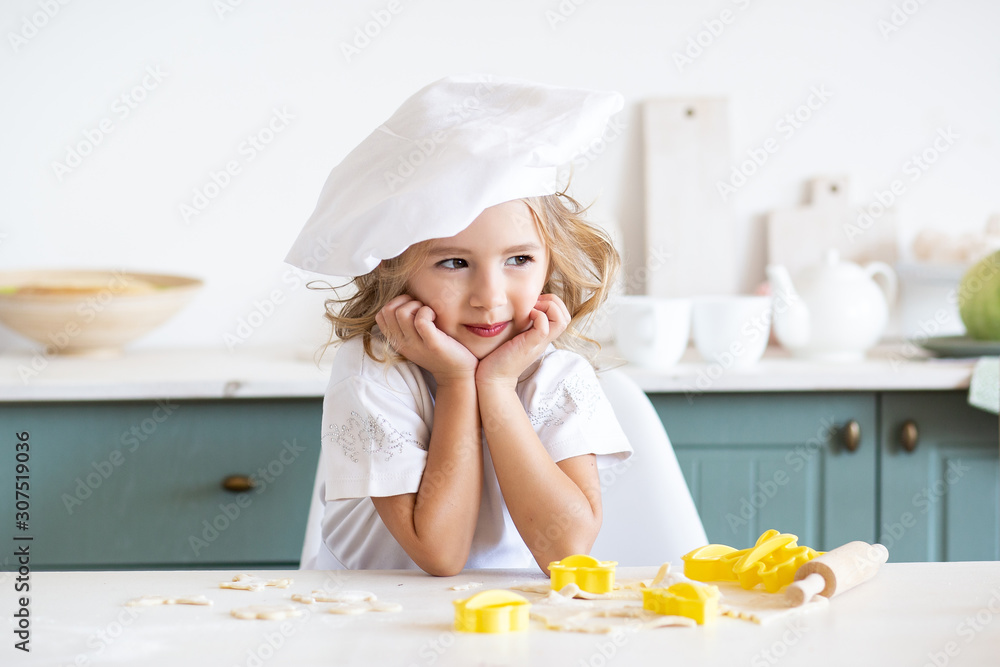 cute little girl in the cook costume cute little girl in the cook costume