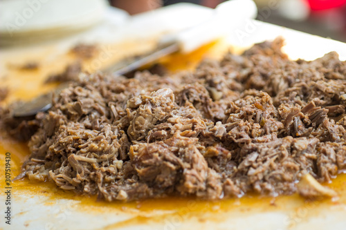 carnitas de cerdo picadas