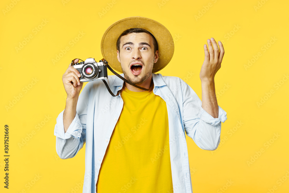 man with open arms raised