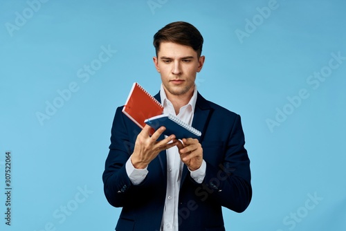 man with book