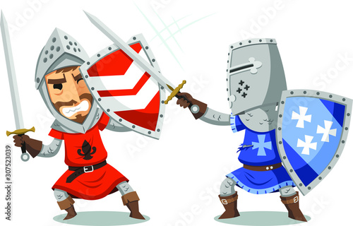 knight fighting