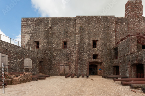 The Citadelle Laferriere is a large mountaintop fortress in northern Haiti photo