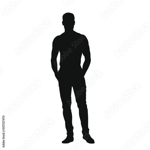 Man Posing Silhouette