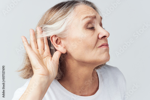 young woman with headache