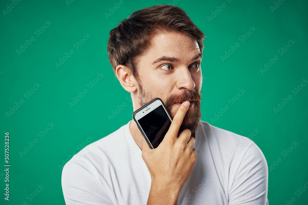 young man talking on the phone young man talking on the phone