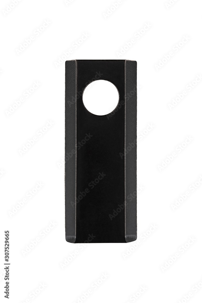 Rotary Mower Blade, Slasher Blade, rotary Cutter placed on white isolated background. Agricultural Spare Part Rotary Mower Blade, Slasher Blade, rotary Cutter placed on white isolated background. Agricultural Spare Part