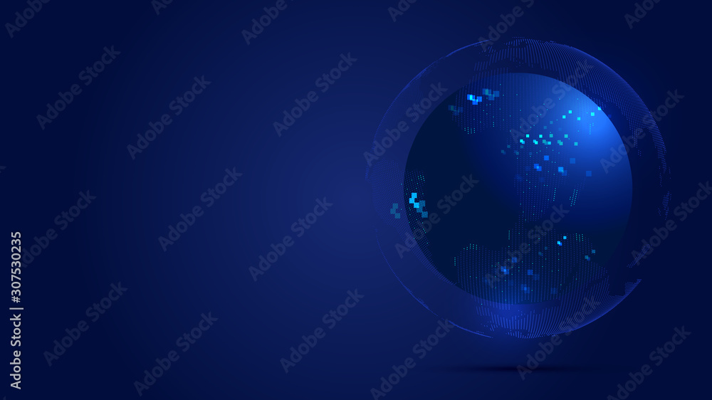 Earth technology creative background. Earth technology creative background.