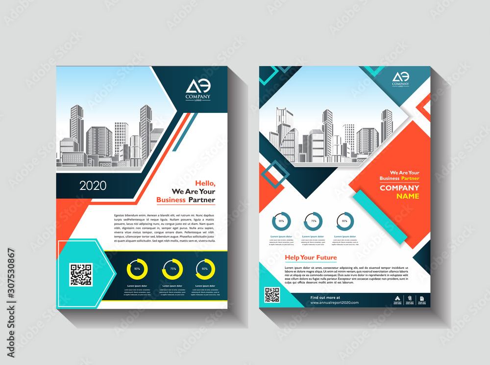 Corporate flyer, layout template. with elements and placeholder for picture. Corporate flyer, layout template. with elements and placeholder for picture.
