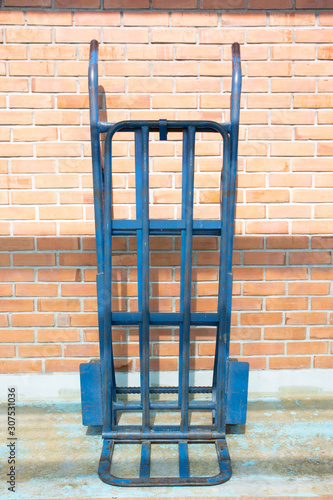 2 wheels warehouse steel carts