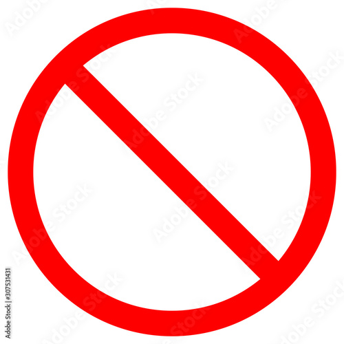 Free Download No Sign Empty Red Crossed Out Circle,Not Allowed Sign,Blank Prohibiting Symbol,Vector Illustration, Isolate On White Background Label. EPS10 - GFXLoad