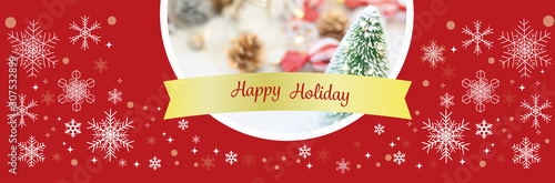 Christmas background with snowflakes and place for your text