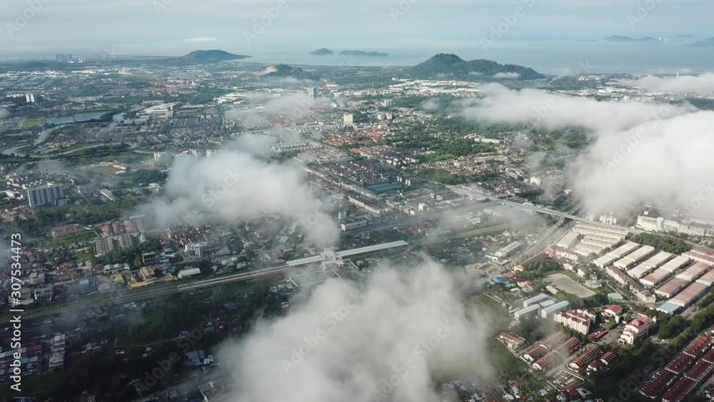 KTM station at Bukit Mertajam surrounded by white cloud. KTM station at Bukit Mertajam surrounded by white cloud.