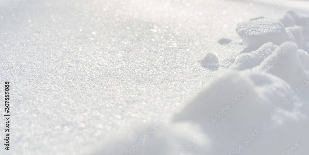 Winter background with snow. Christmas and New Year holidays background