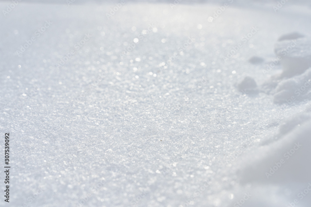 Obraz premium Winter background with snow. Christmas and New Year holidays background