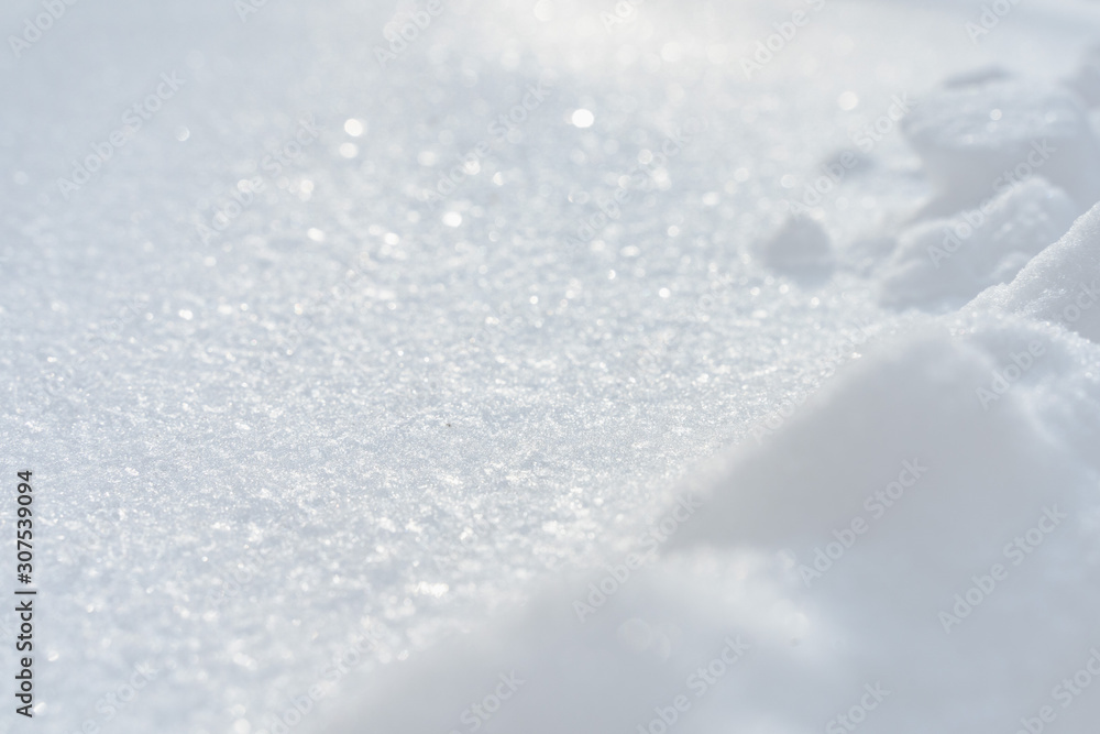 Obraz premium Winter background with snow. Christmas and New Year holidays background