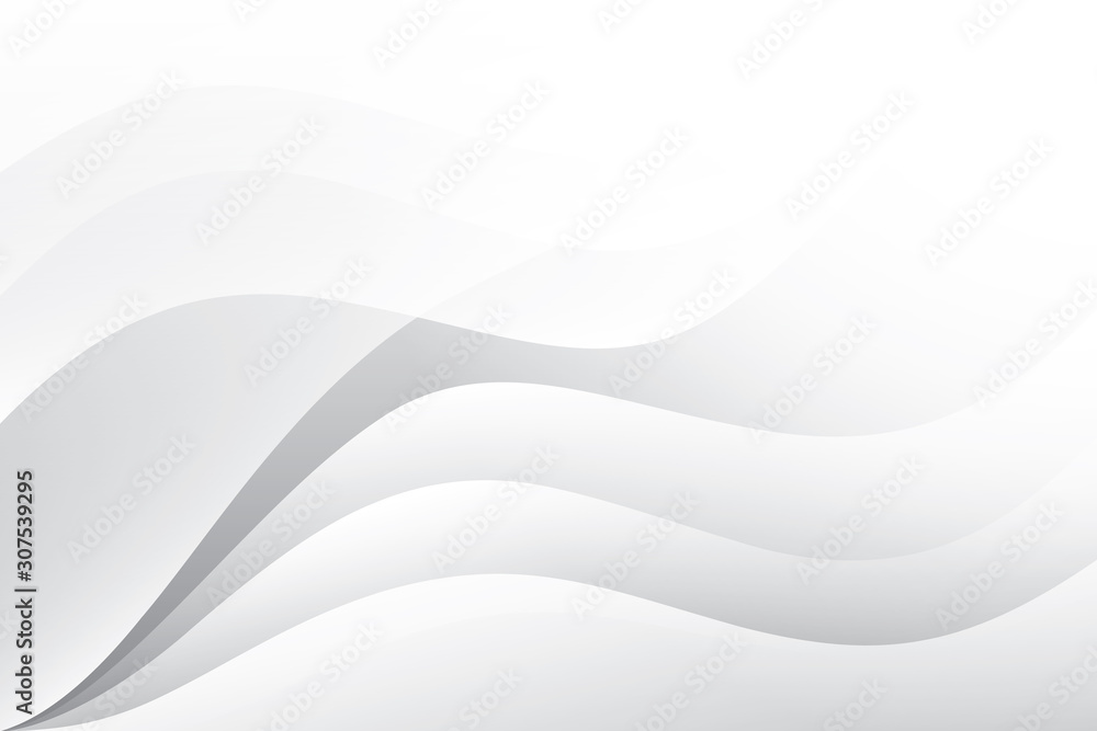Obraz premium Abstract geometric white and gray color background. Vector, illustration. 