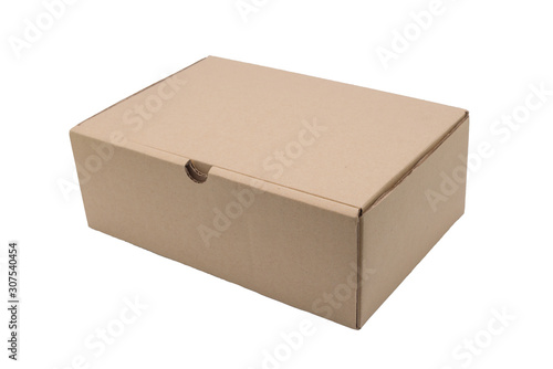 Cardboard Box isolated on White background © RPPT
