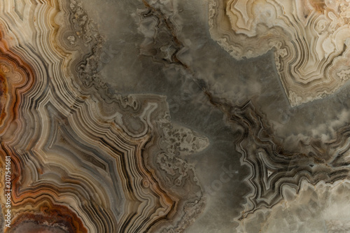 A macro photograph of southwest Agate slab.