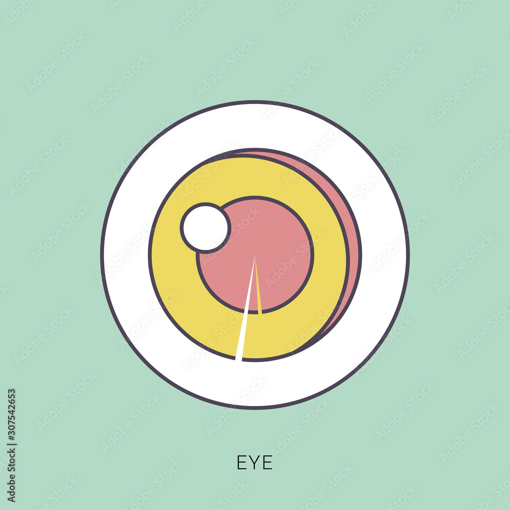 Eye Care vector logo design. Red and green color with outline concept. Eye Care vector logo design. Red and green color with outline concept.