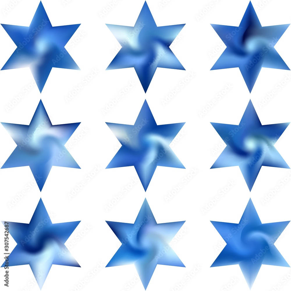 Collection of hexagram mesh backgrounds. Collection of hexagram mesh backgrounds.