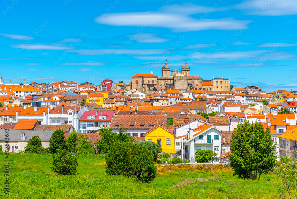 View of cityscape of Viseu, Portugal - obrazy, fototapety, plakaty 