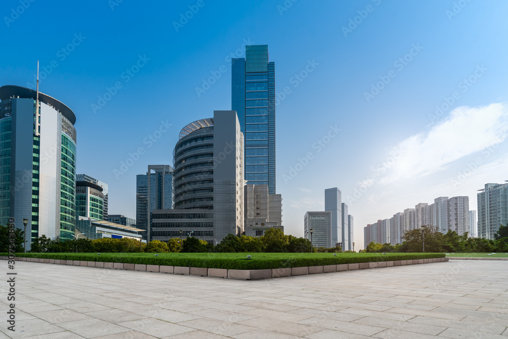 Urban modern architectural landscape and square.. Urban modern architectural landscape and square..