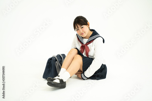 Foto セーラー服の女子高生