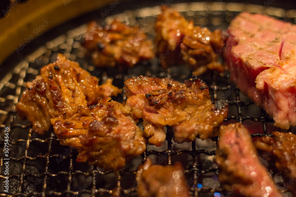 Japanese beef roasted meat.