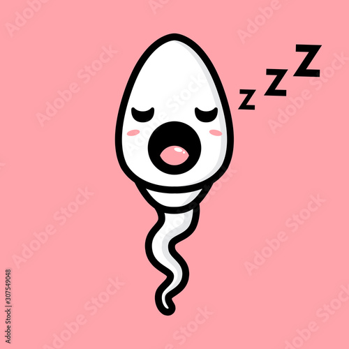 design vector sleep sperm