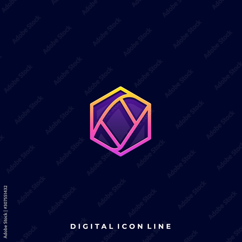 Polygon Luxury Illustration Vector Design Template Polygon Luxury Illustration Vector Design Template