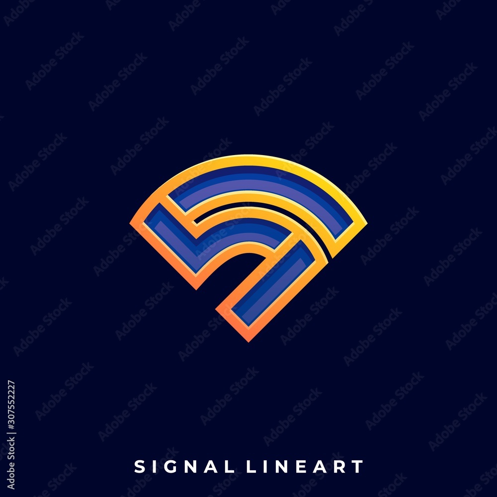 Signal Luxury Illustration Vector Design Template Signal Luxury Illustration Vector Design Template