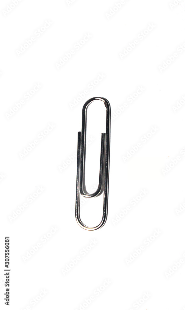 Paper clips on a white background Paper clips on a white background