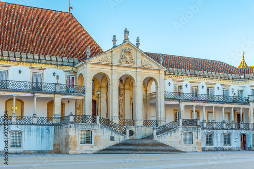 View of the university of Coimbra in Portugal