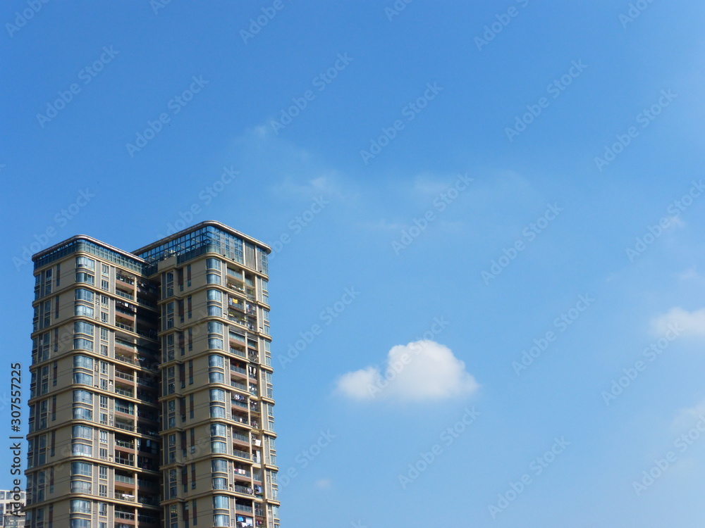 New construction of residential buildings in bao 'an old town, shenzhen, China