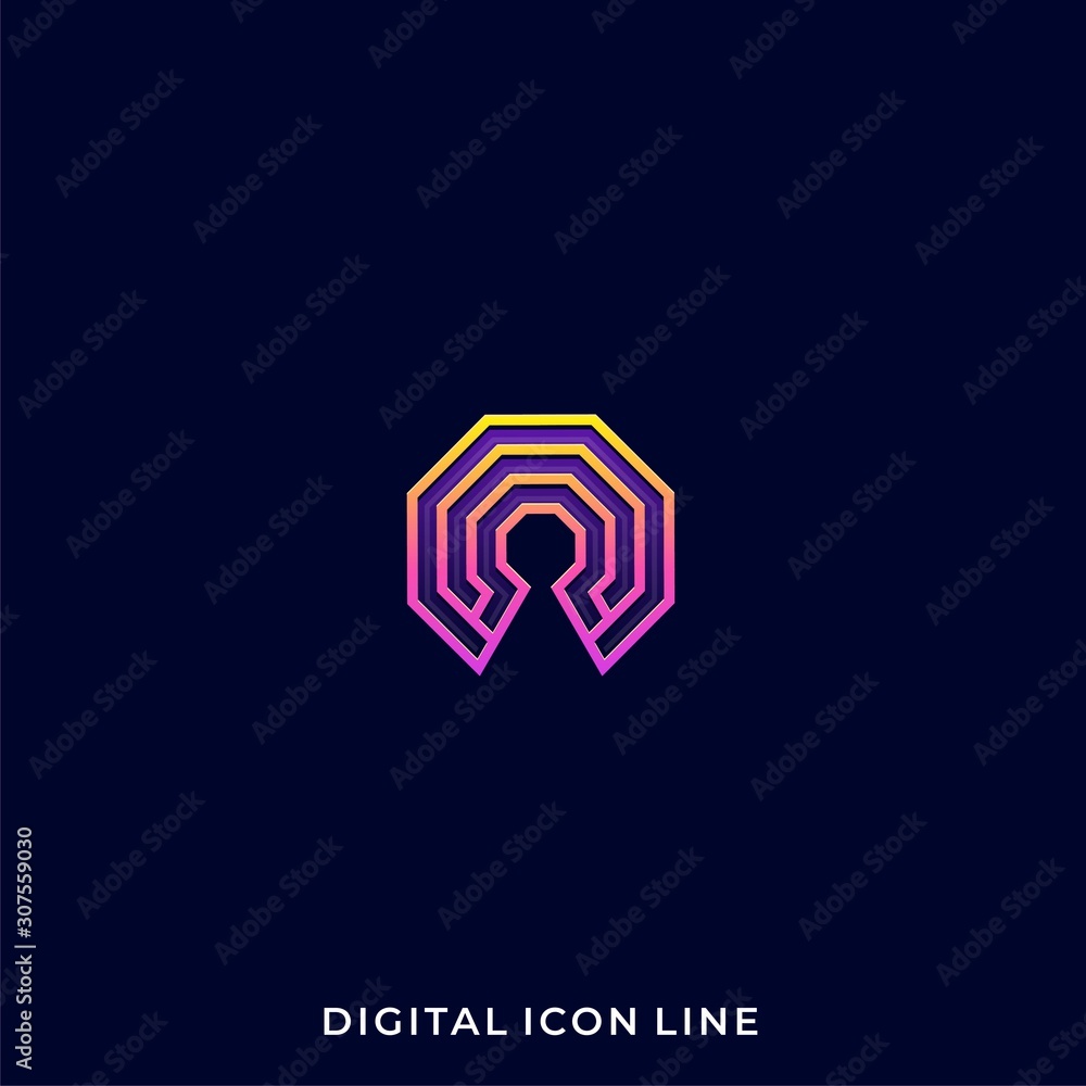 Polygon Key Illustration Vector Template Polygon Key Illustration Vector Template
